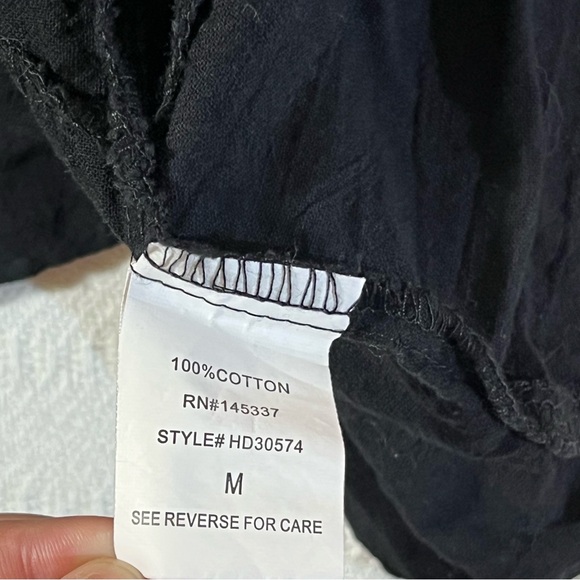 Womens Y2K Babydoll Fairy Grunge Dress M Milkmaid Whimsigoth Cottage Cotton - Picture 4 of 6